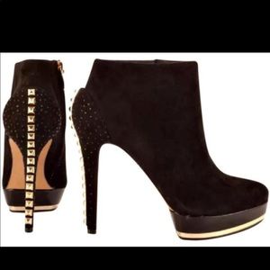 Vince Camuto Suede Studded Booties
